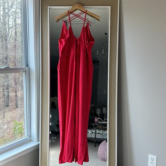 NWT Anthropologie Daily Practice Jumpsuit Romper romantic Beach Summer Spring - Picture 7 of 8